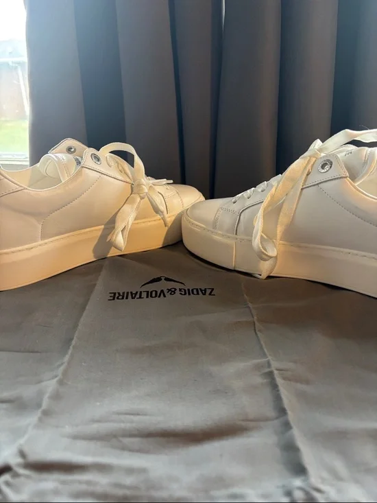 New Zadig & Voltaire LA Flash Chunky Smooth Sneaker - Picture 6 of 13